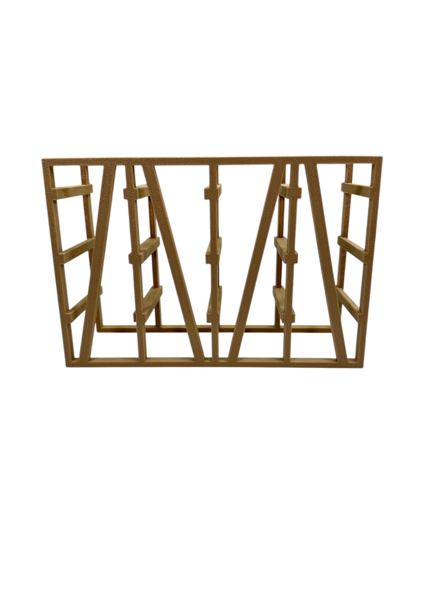Mini Desktop Tote Wooden Rack - Holds 12 Small Totes(Totes Not Included)