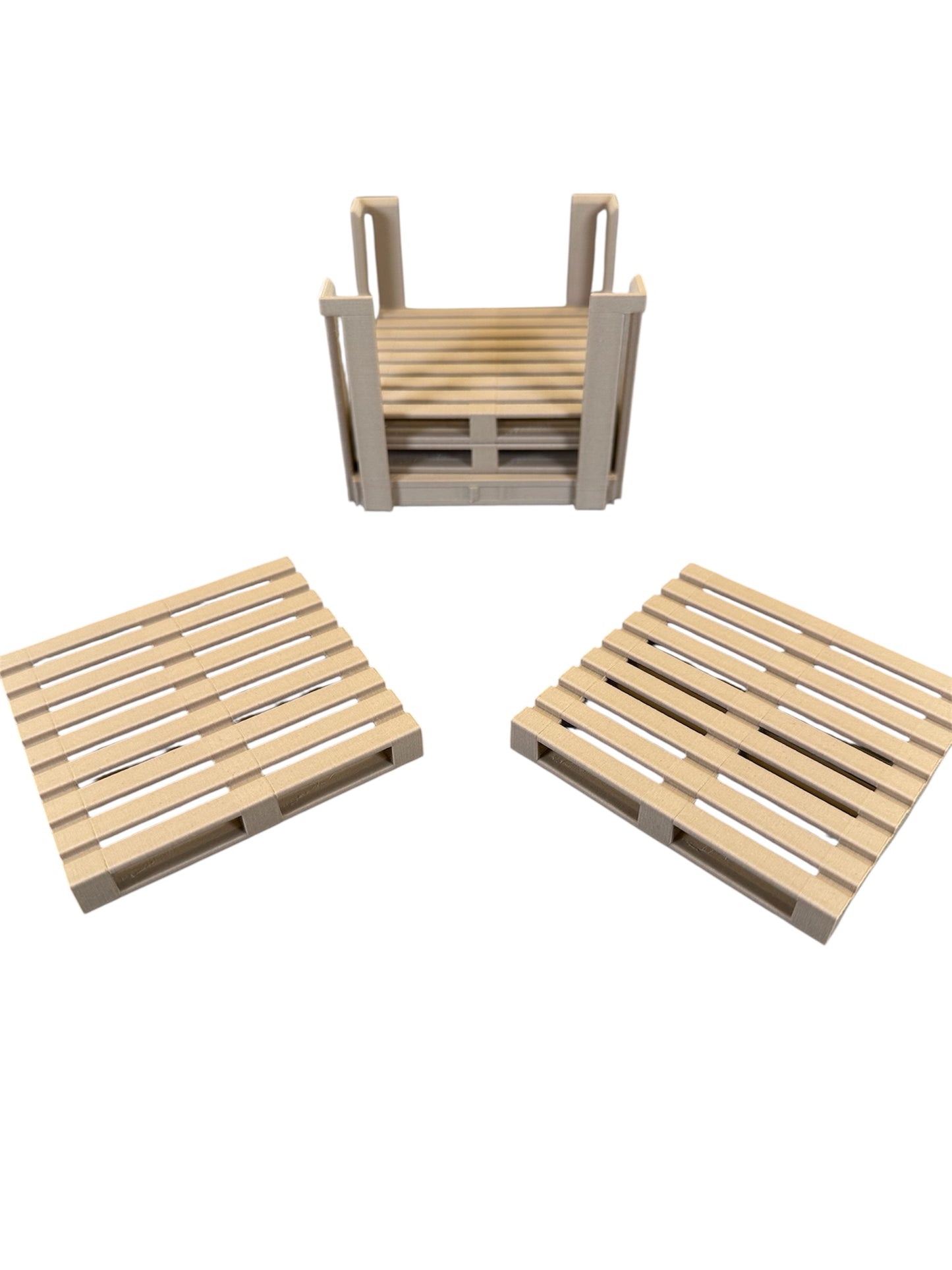 Pallet Coaster Set Made With Real Wood Fibers