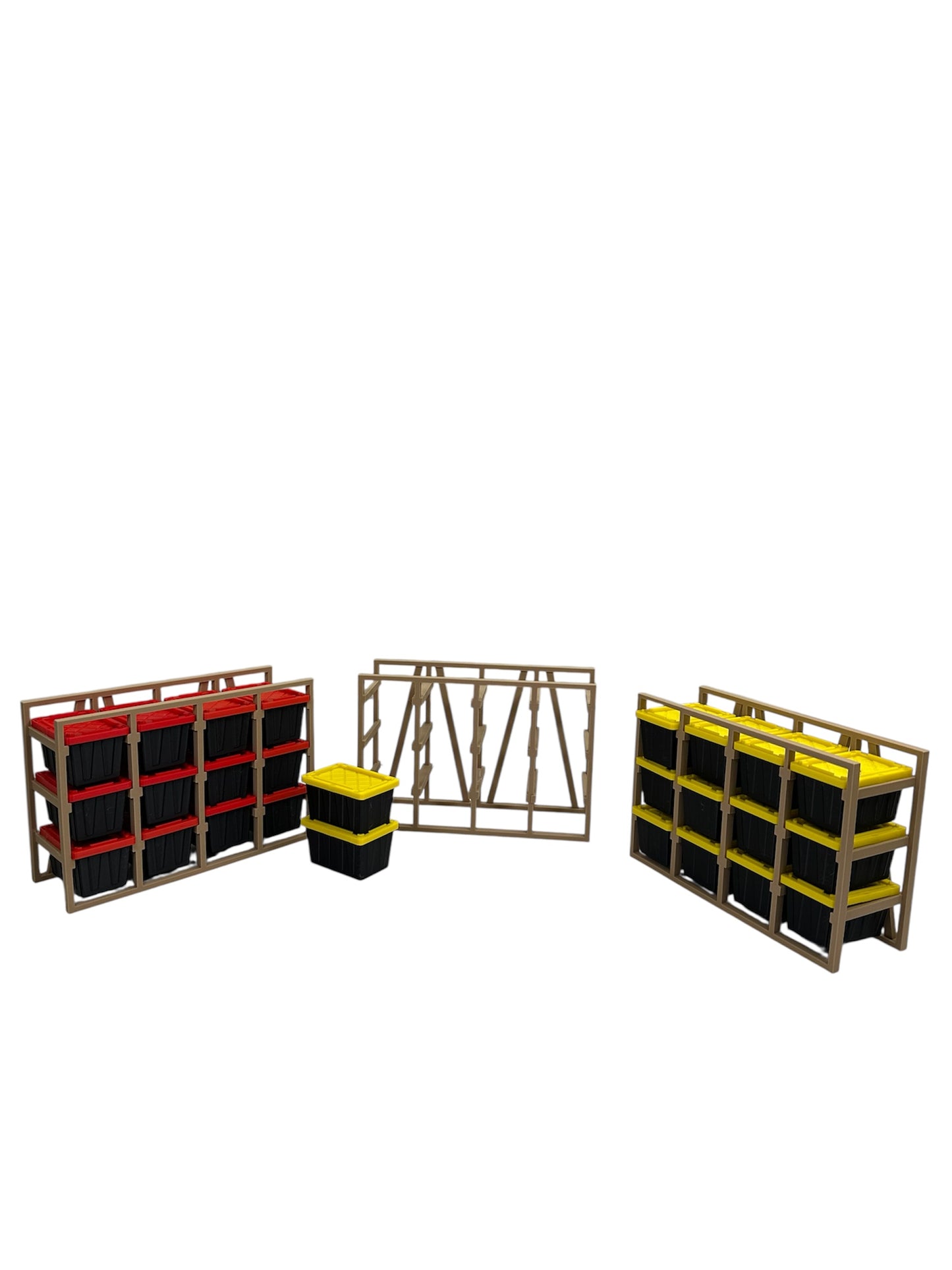 Mini Desktop Tote Wooden Rack - Holds 12 Small Totes(Totes Not Included)