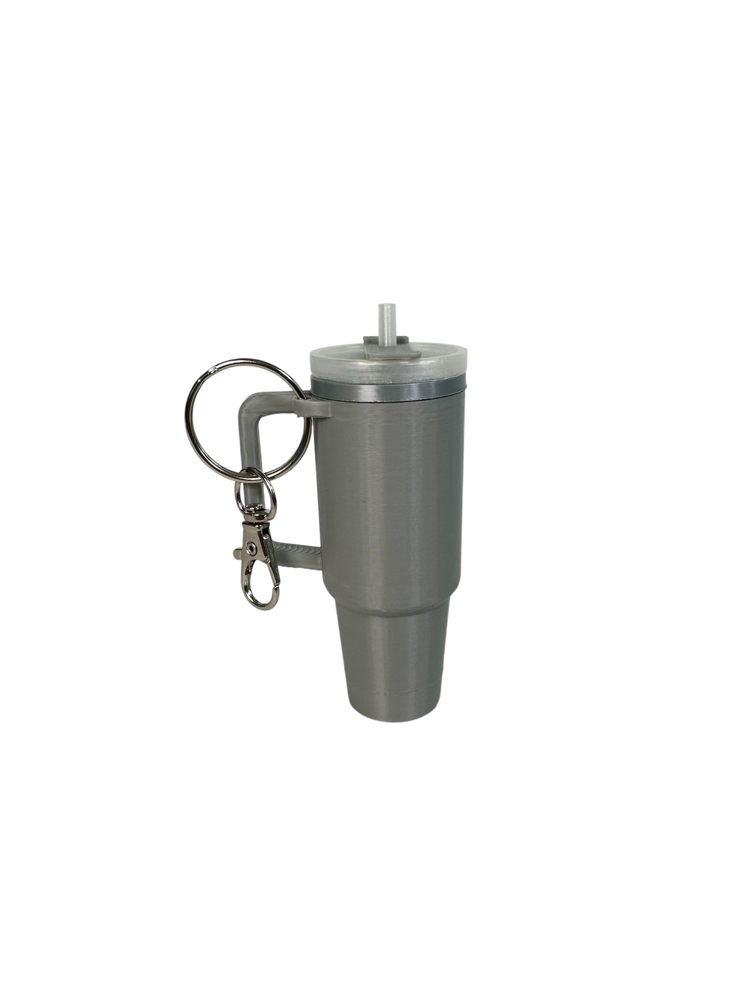 Tumbler Cup Lip Balm Holder Keychain Accessory - 3D Printed Multicolor 3 Inches Tall Portable Lip Balm Container with Keyring