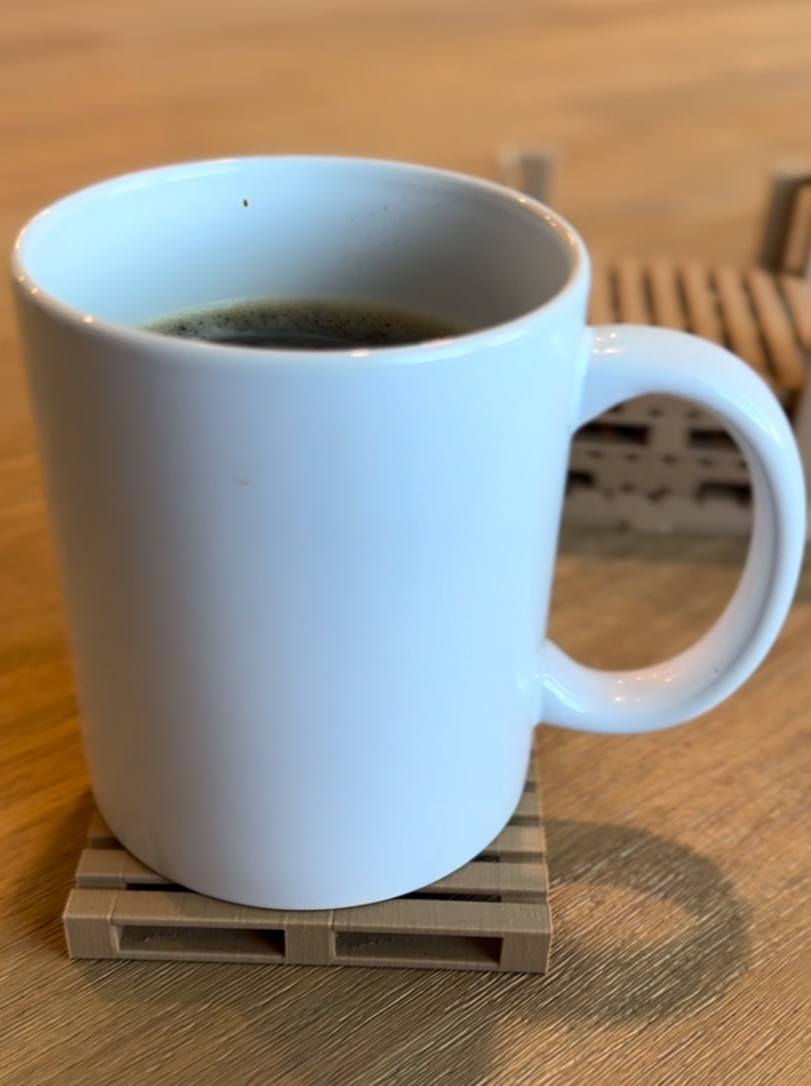 Pallet Coaster Set Made With Real Wood Fibers