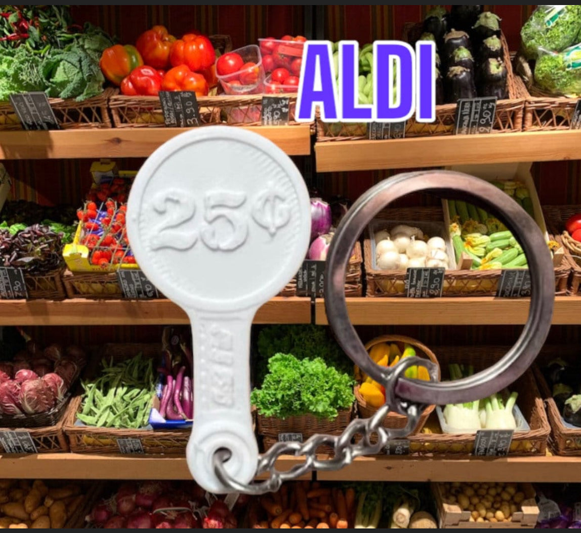 3D Printed Aldi Quarter Keeper for Shopping Carts - Free Shipping! Never Need a Quarter for Aldi Carts Again!