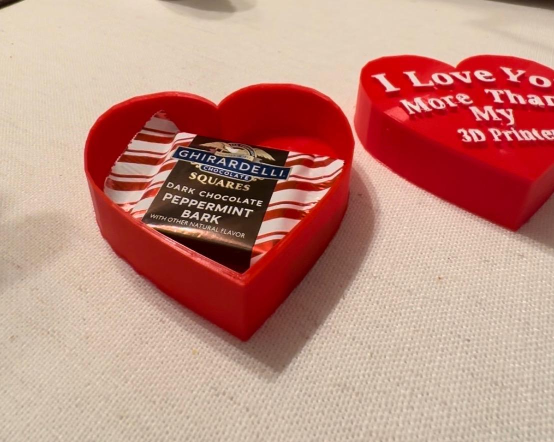 3D Printed Heart Gift Box