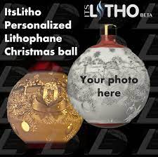 Custom Lithophane Christmas Ornament