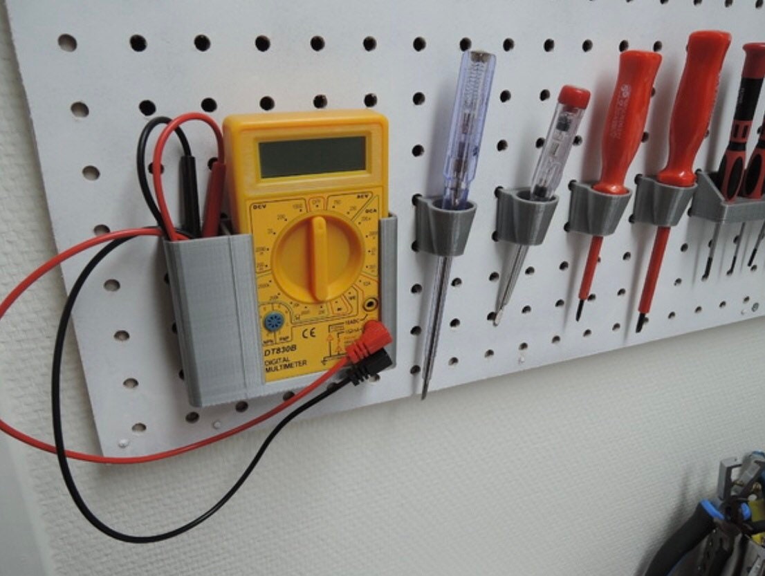 multimeter holder multimeter pegboard mount accessories multimeter